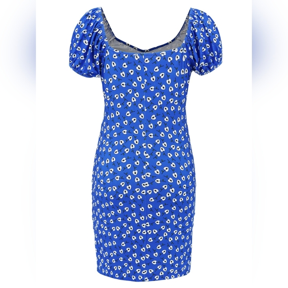 Printed V-Neck Short Sleeve Mini Dress - Picture 4 of 7